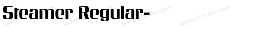 Steamer Regular字体转换